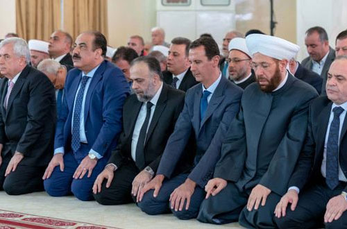 Presidente sirio participa en rezo por inicio de “Eid al Adha”, en Damasco